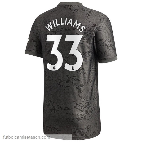 Camiseta Manchester United NO.33 Williams 2ª 2020/21 Negro